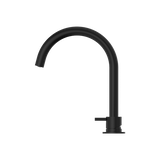 Nero NR221901bMB Mecca Hob Basin Mixer with Round Swivel Spout - Matte Black