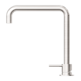 Nero NR221901cBN Mecca Hob Basin Mixer with Square Swivel Spout - Brushed Nickel