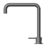 Nero NR221901cGM Mecca Hob Basin Mixer with Square Swivel Spout - Gunmetal Grey
