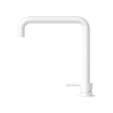 Nero NR221901cMW Mecca Hob Basin Mixer with Square Swivel Spout - Matte White