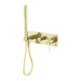 Nero NR221912EBG Mecca Shower Mixer Diverter System - Brushed Gold
