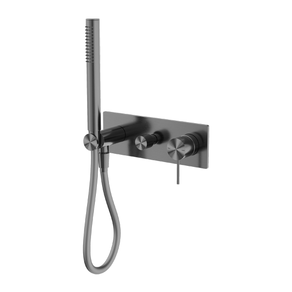 Nero NR221912EGM Mecca Shower Mixer Diverter System - Gunmetal