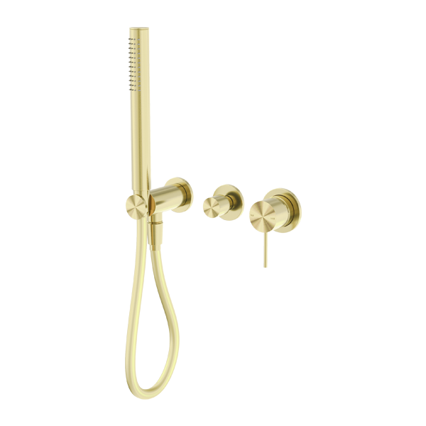 Nero NR221912fBG Mecca Shower Mixer Diverter System (Separate Back Plate) - Brushed Gold