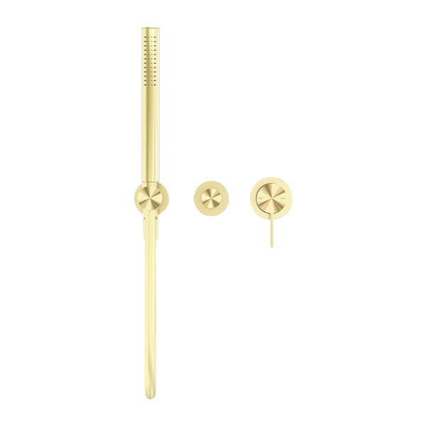 Nero NR221912fBG Mecca Shower Mixer Diverter System (Separate Back Plate) - Brushed Gold