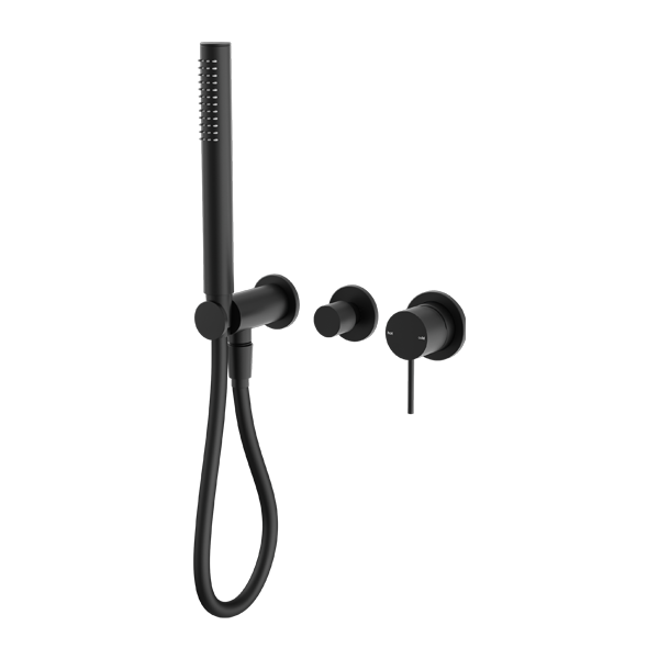 Nero NR221912FMB Mecca Shower Mixer Diverter System (Separate Back Plate) - Matte Black