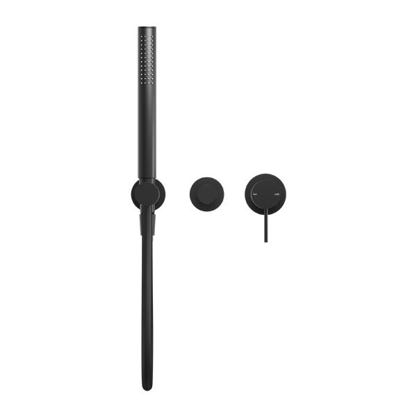 Nero NR221912FMB Mecca Shower Mixer Diverter System (Separate Back Plate) - Matte Black