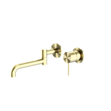 Nero NR221910RBG Mecca Wall/Basin Bath Mixer Swivel Spout - Brushed Gold
