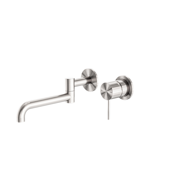 Nero NR221910RBN Mecca Wall/Basin Bath Mixer Swivel Spout - Brushed Nickel