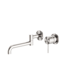 Nero NR221910RBN Mecca Wall/Basin Bath Mixer Swivel Spout - Brushed Nickel