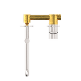 Nero NR221910RBN Mecca Wall/Basin Bath Mixer Swivel Spout - Brushed Nickel
