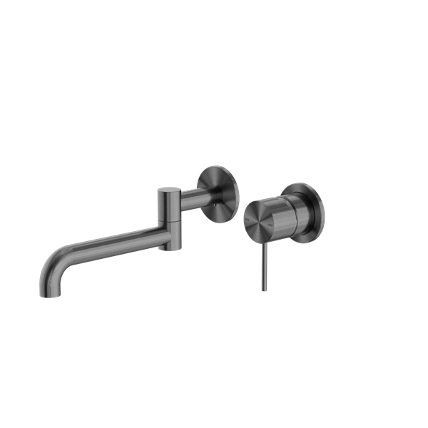 Nero NR221910RGM Mecca Wall/Basin Bath Mixer Swivel Spout - Gunmetal