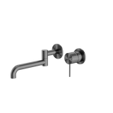 Nero NR221910RGM Mecca Wall/Basin Bath Mixer Swivel Spout - Gunmetal
