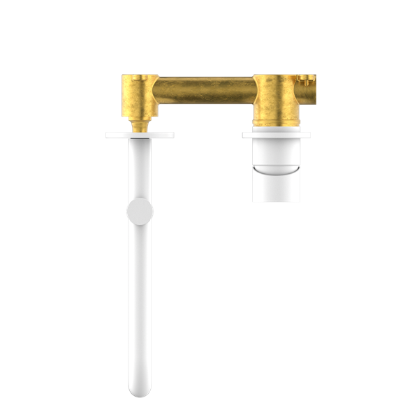 Nero NR221910RMW Mecca Wall/Basin Bath Mixer Swivel Spout - Matte White