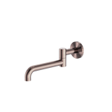 Nero NR221903GBZ Mecca Wall Mounted Swivel Basin/Bath Spout 225MM - Brushed Bronze