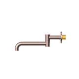Nero NR221903GBZ Mecca Wall Mounted Swivel Basin/Bath Spout 225MM - Brushed Bronze
