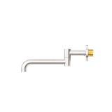 Nero NR221903gBN Mecca Wall Mounted Swivel Basin/Bath Spout 225MM - Brushed Nickel
