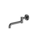 Nero NR221903GGM Mecca Wall Mounted Swivel Basin/Bath Spout 225MM - Gunmetal