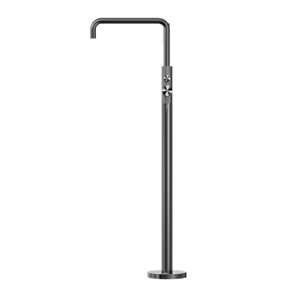 Nero NR251903AGR Opal Freestanding Bath Mixer with Handshower - Graphite