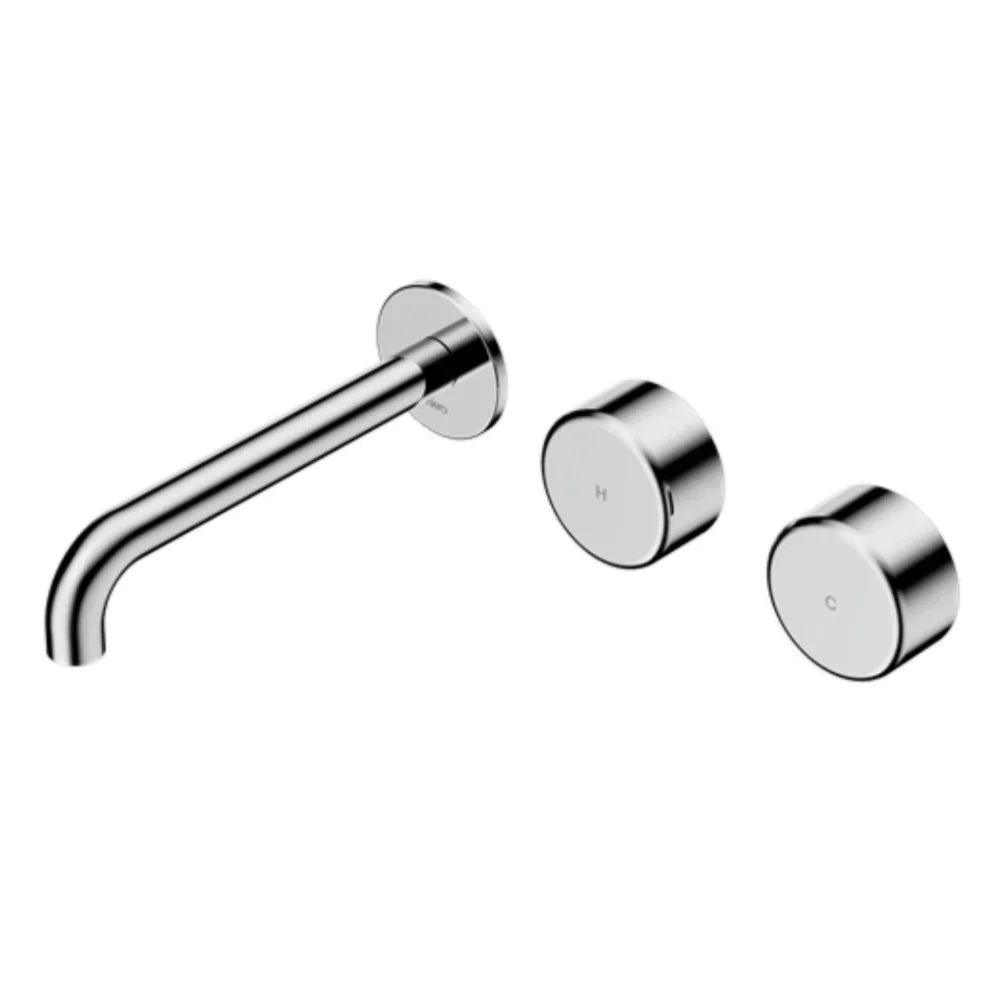 Nero Serenity Wall Basin Set 160mm Offset Spout w/ Metal Handle Chrome 24D058CH