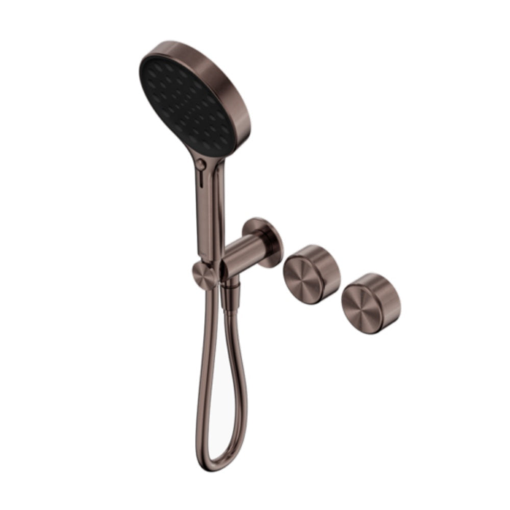 Nero Serenity Progressive Shower System w/ Metal Handle And Serenity Hand Shower Brushed Bronze 24E030BZ