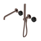Nero Serenity Progressive Shower System w/ Spout w/ Marquina Black Handle And Slim Shower Brushed Bronze 24E129BZ