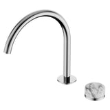 Nero Serenity Progressive Bath/Kitchen Mixer Arc Spout w/ Arabescato Corchia Handle Chrome 24E040CH