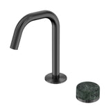 Nero Serenity Progressive Basin Mixer Edge Spout w/ Verde Alpi Handle Gunmetal 24E044GM