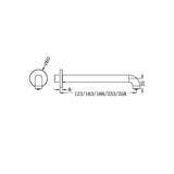 Nero Mecca Basin / Bath Spout - Gunmetal Grey