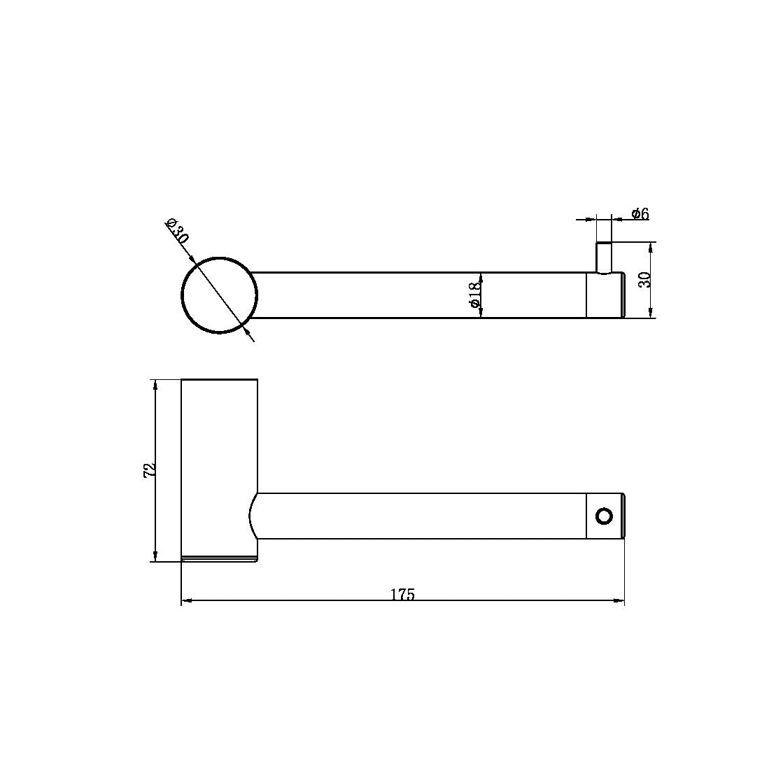 Nero NR1686BZ SS316L Toilet Roll Holder - Brushed Bronze