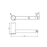 Nero NR1686BZ SS316L Toilet Roll Holder - Brushed Bronze