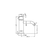 Nero ZEN SS316L Basin Mixer - Brushed Gold