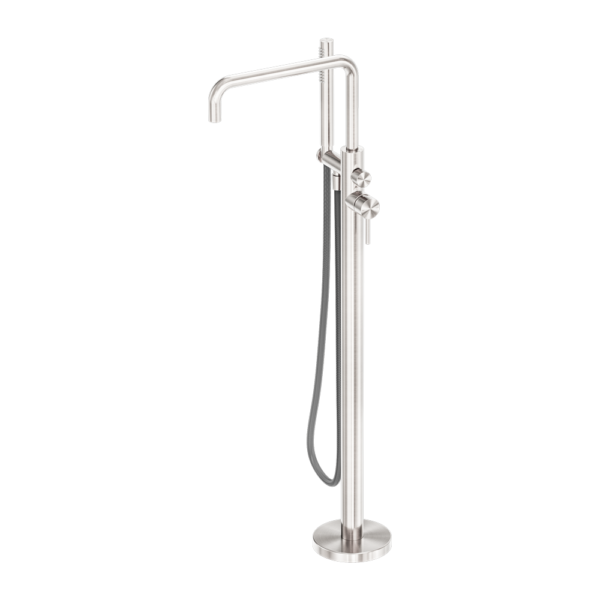 Nero ZEN SS316L Freestanding Bath Mixer - Brushed Nickel