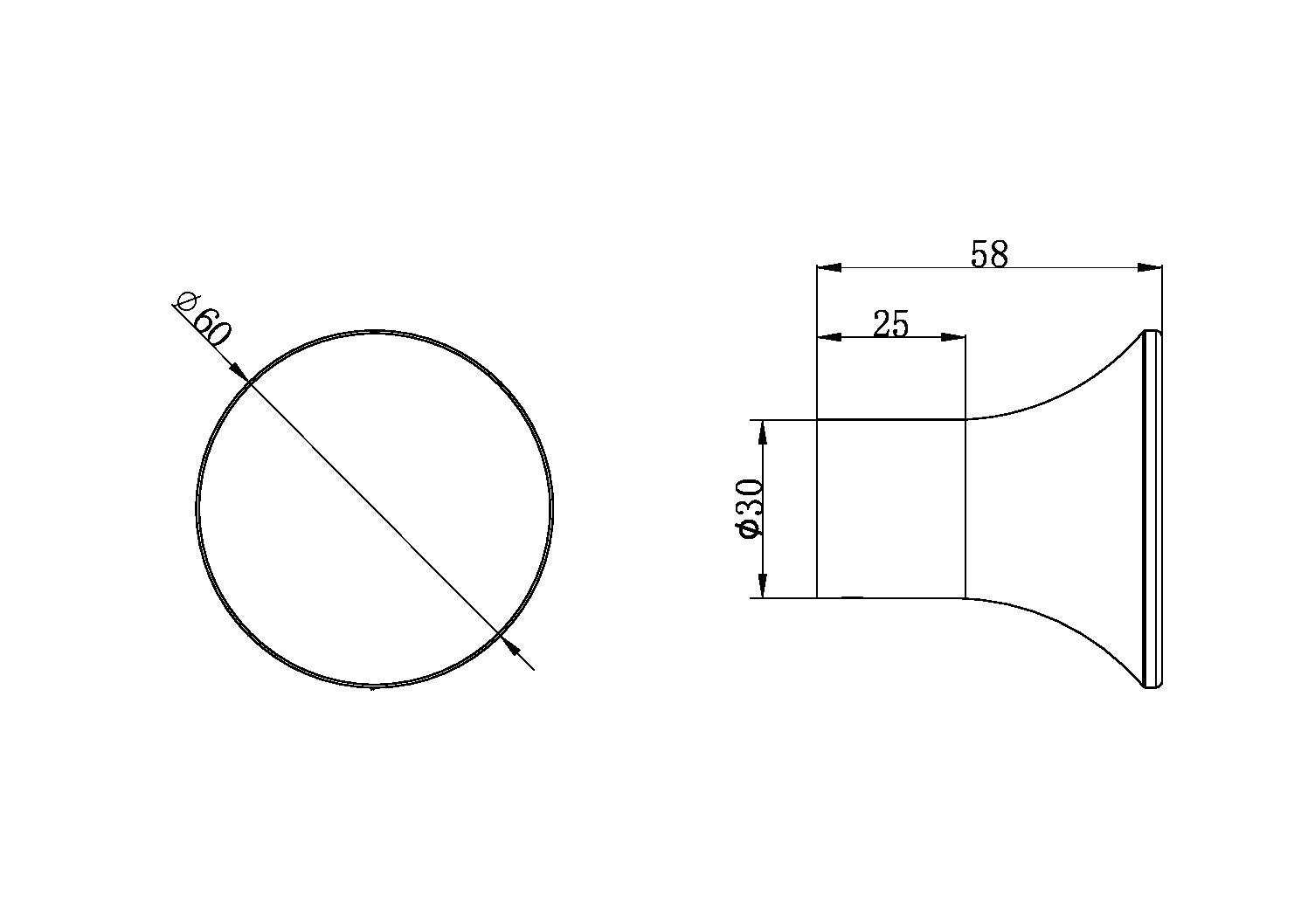 Nero NR1682BG ZEN SS316L Robe Hook - Bushed Gold