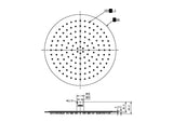 Nero NR508041BN ZEN SS316L Round Shower Head - Brushed Nickel