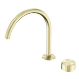 Nero Serenity Progressive Bath/Kitchen Mixer Arc Spout w/ Metal Handle Brushed Gold 24E042BG