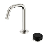 Nero Serenity Progressive Basin Mixer Edge Spout w/ Marquina Black Handle Brushed Nickel 24E135BN