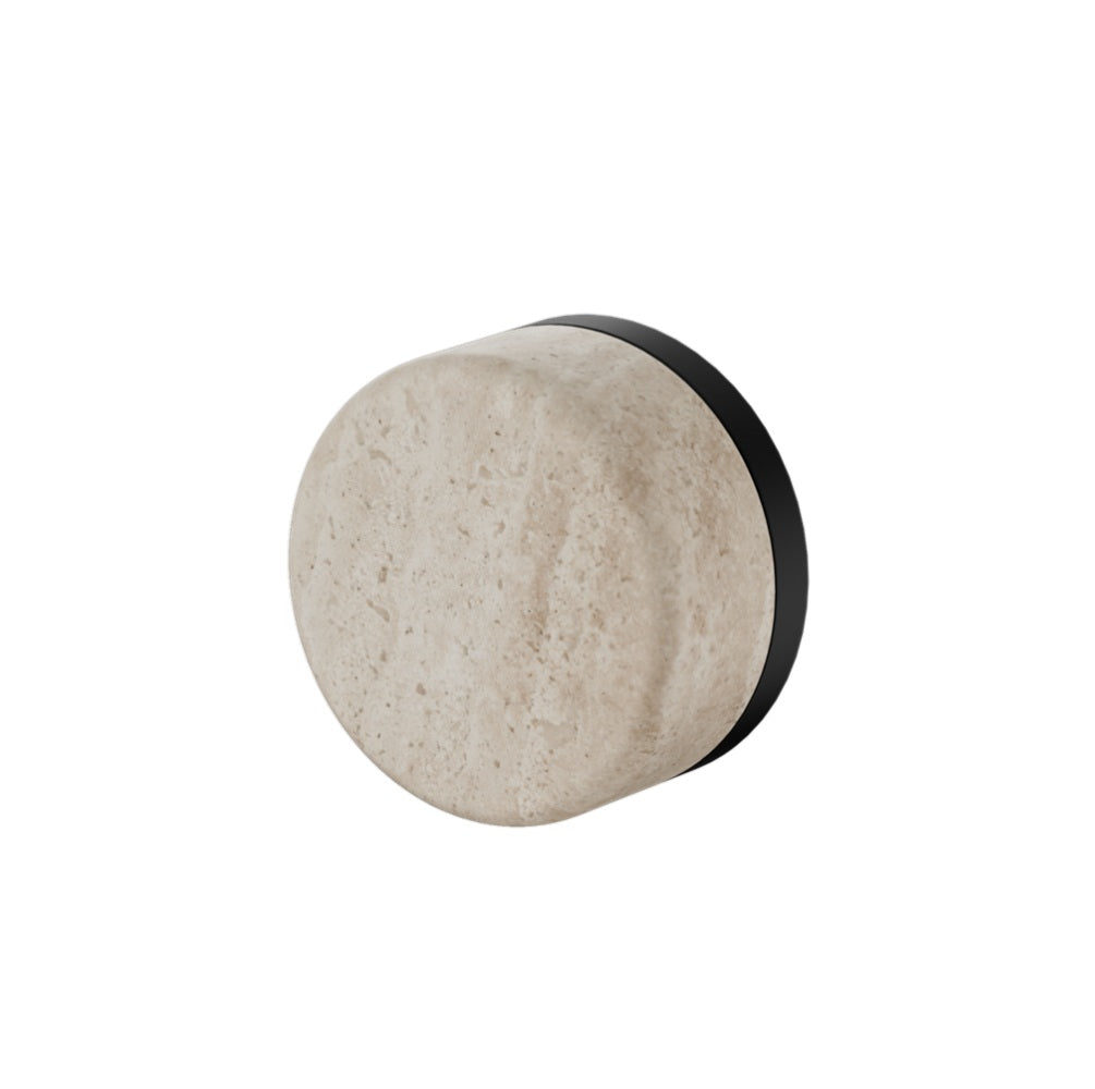 Nero Serenity Progressive Shower Mixer w/ Rome Travertine Handle Matte Black 24E003MB