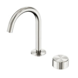 Nero Serenity Progressive Basin Mixer Arc Spout w/ Metal Handle Brushed Nickel 24E036BN