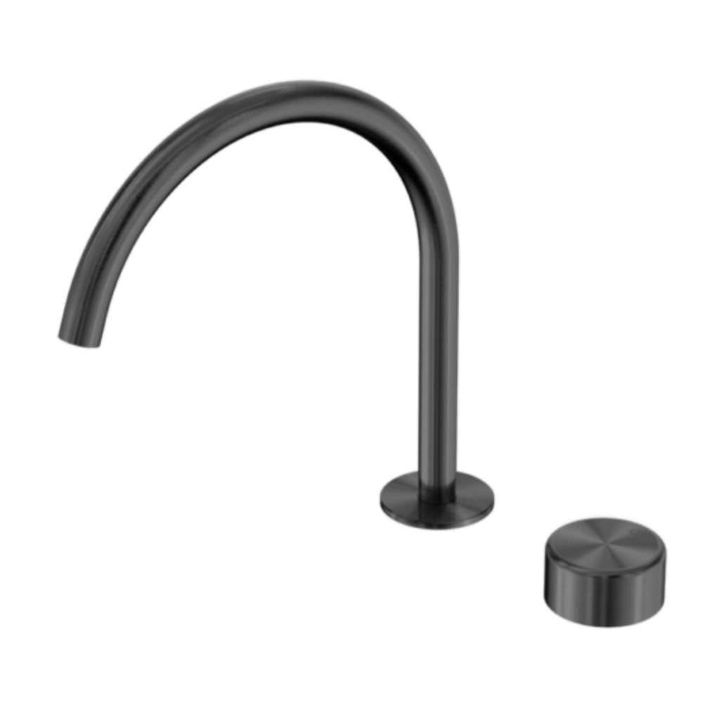 Nero Serenity Progressive Bath/Kitchen Mixer Arc Spout w/ Metal Handle Gunmetal 24E042GM