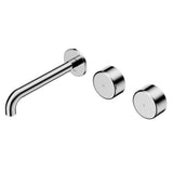 Nero Serenity Wall Basin Set 185mm Offset Spout w/ Metal Handle Chrome 24D064CH