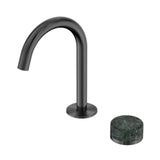 Nero Serenity Progressive Basin Mixer Arc Spout w/ Verde Alpi Handle Gunmetal 24E032GM