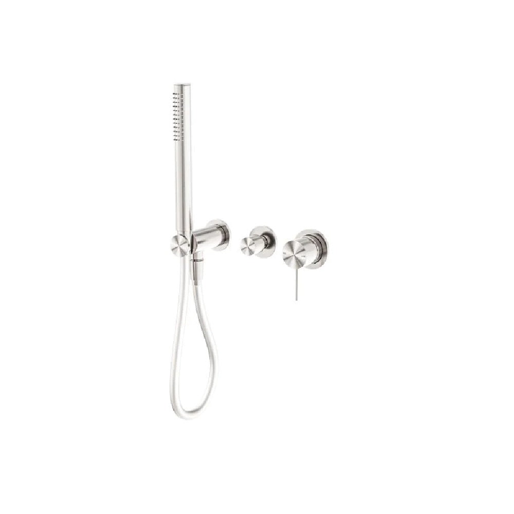Nero Mecca Shower Mixer Diverter System Separate Back Plate Brushed Nickel NR221912FBN