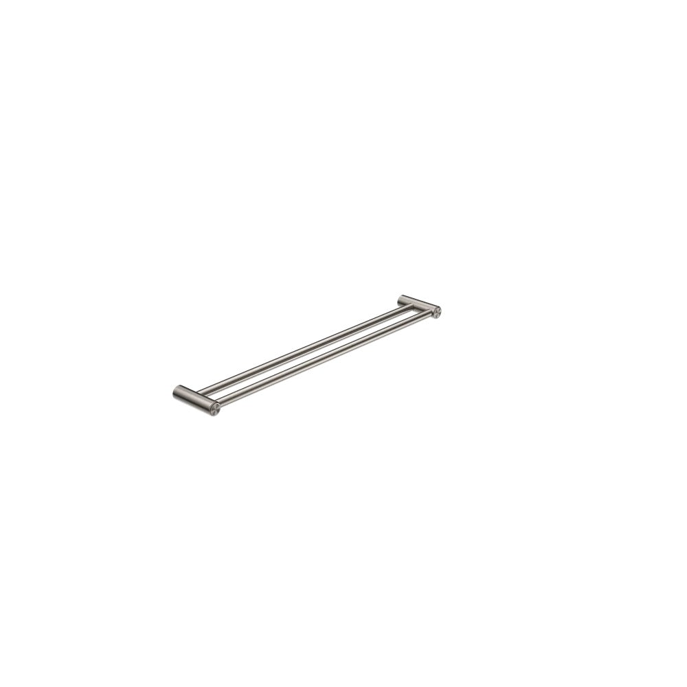 Nero Mecca Care 25mm Grab Double Towel Rail 900mm Brushed Nickel NRCR2530DBN