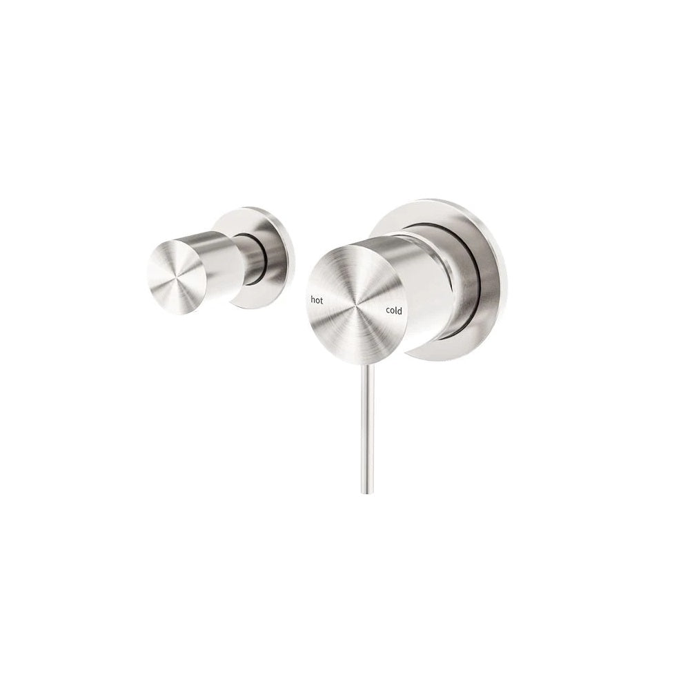 Nero Mecca Shower Mixer With Horizontal 2 Way Divertor Brushed Nickel NR221911UBN