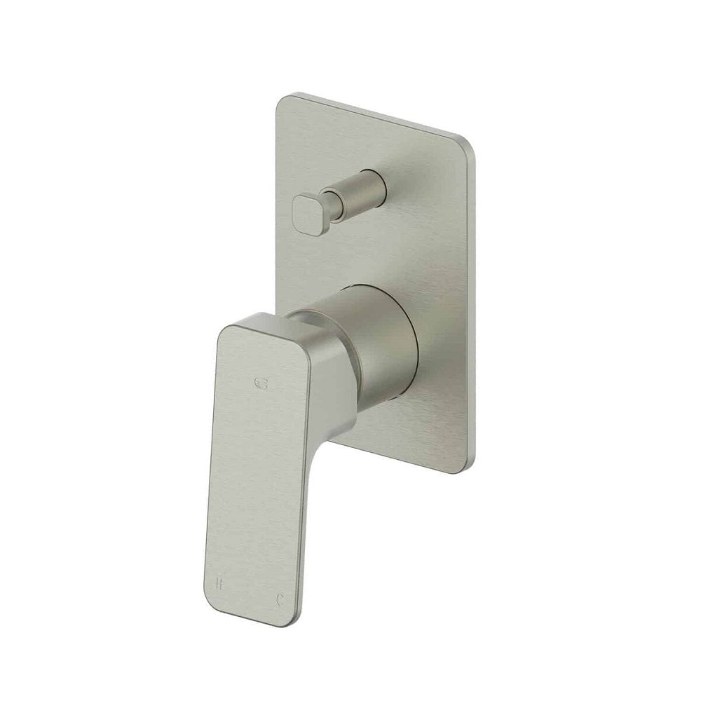Greens Swept Diverter Shower Mixer, PVD Brushed Nickel, 18603591
