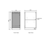 Otti Noosa 415 mm White Base Laundry Cabinet – Fluted