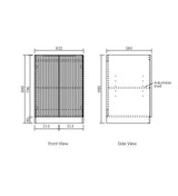 Otti Noosa 630 mm White Base Laundry Cabinet – Fluted