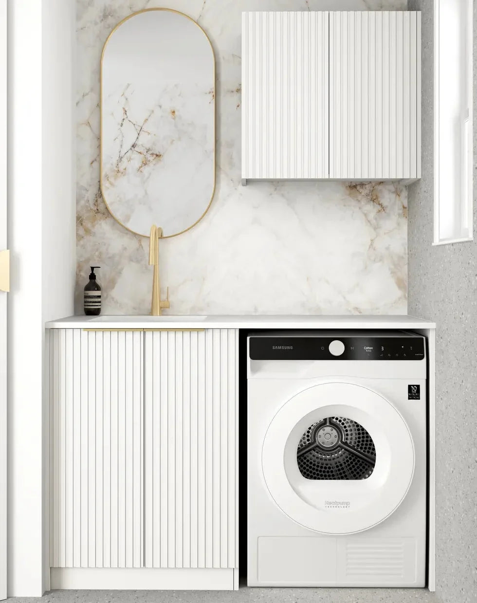 Otti Noosa 1305x600x2100 White Laundry Kit