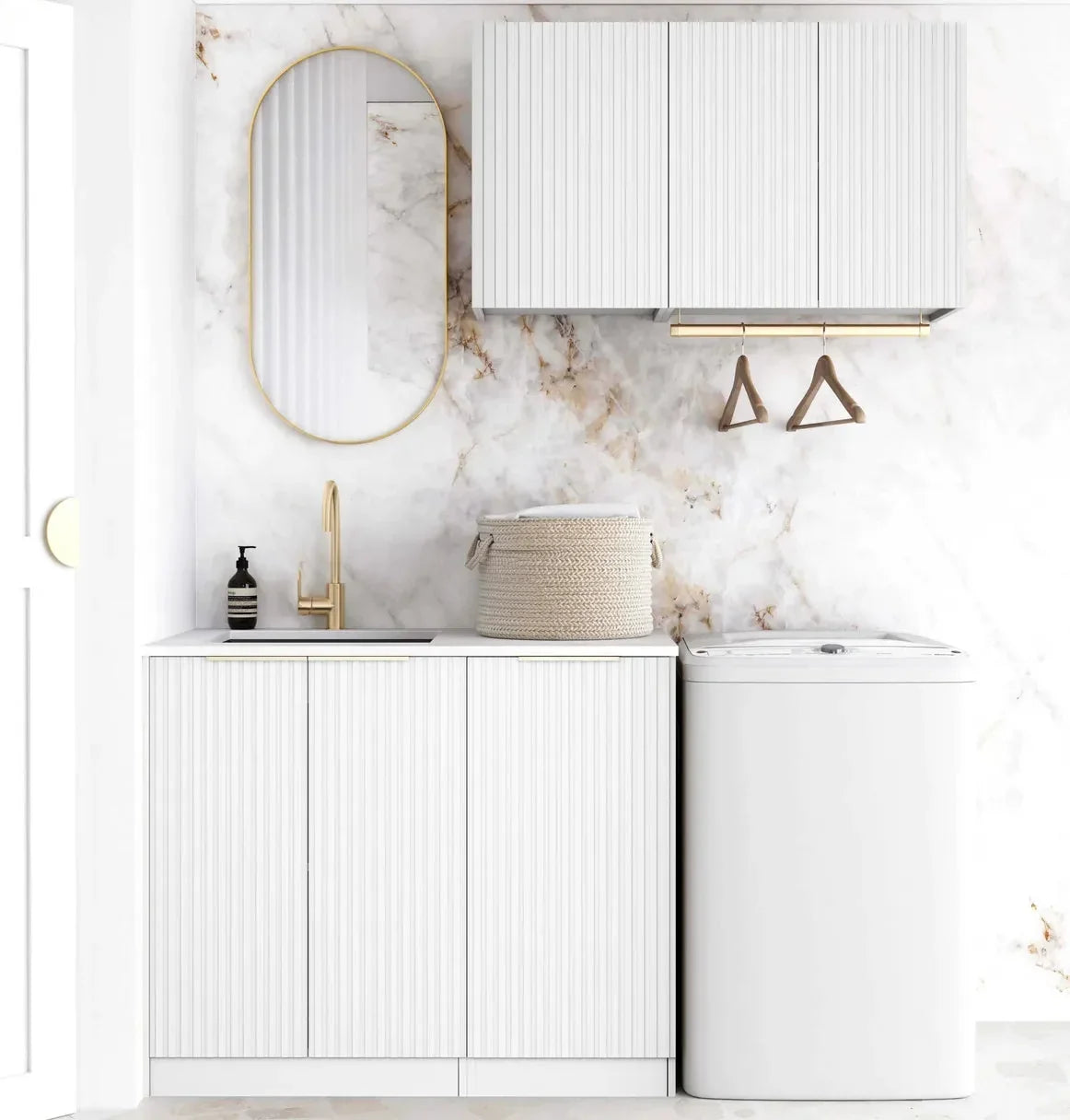Otti Noosa 1715x600x2100 White Laundry Kit