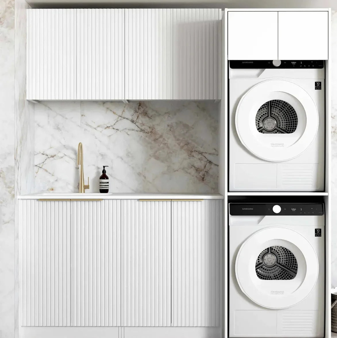 Otti Noosa 1960x600x2100 White Laundry Kit